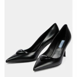 Prada Logo Leather Pumps -Cheap Prada Store unnamed file 2551
