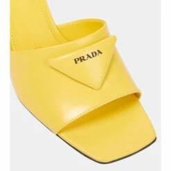 Prada Logo Leather Sandals -Cheap Prada Store unnamed file 2577