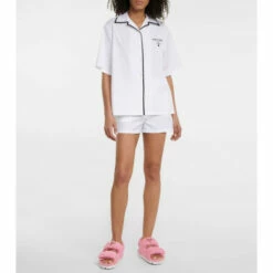 Prada Logo Terry Sandals