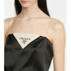 Prada Lace-insert Silk Minidress -Cheap Prada Store unnamed file 2603