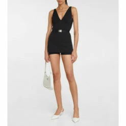 Prada Belted Knit Playsuit