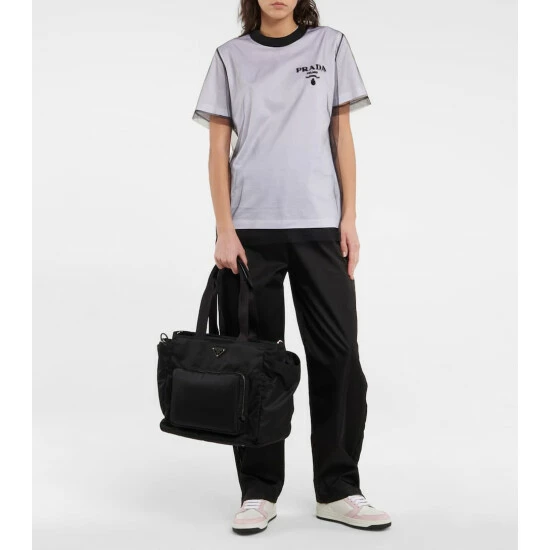 Prada Logo Leather Sneakers 3 Prada Logo Leather Sneakers