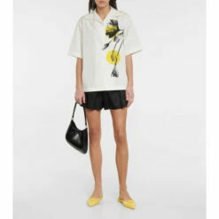 Prada Leather Slingback Flats