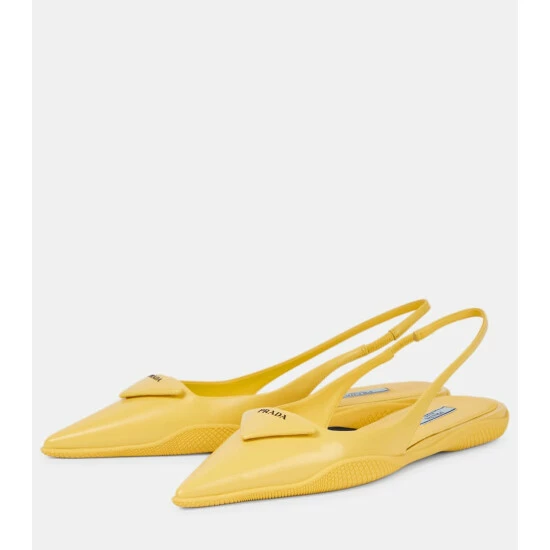 Prada Leather Slingback Flats 6 Prada Leather Slingback Flats - Image 4
