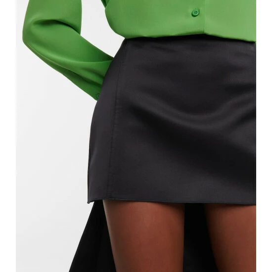 Prada Silk Satin Hybrid Miniskirt 5 Prada Silk Satin Hybrid Miniskirt - Image 3