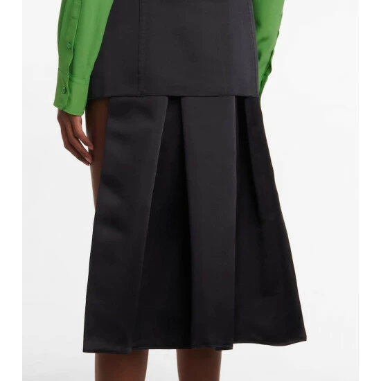 Prada Silk Satin Hybrid Miniskirt 7 Prada Silk Satin Hybrid Miniskirt - Image 5