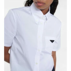 Prada Logo Cotton Jersey Shirt -Cheap Prada Store unnamed file 273