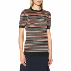 Prada Striped Metallic Wool-blend Sweater -Cheap Prada Store unnamed file 2746