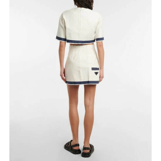 Prada Denim Miniskirt 4 Prada Denim Miniskirt - Image 2