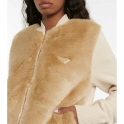 Prada Faux Fur And Cashmere Jacket -Cheap Prada Store unnamed file 2787