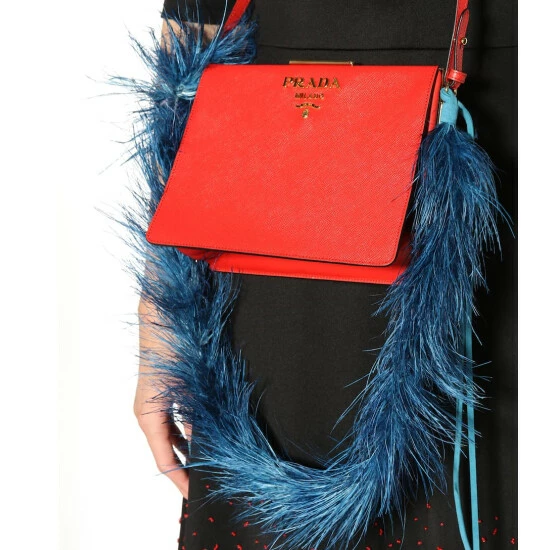 Prada Feather-trimmed Shoulder Strap 6 Prada Feather-trimmed Shoulder Strap - Image 4