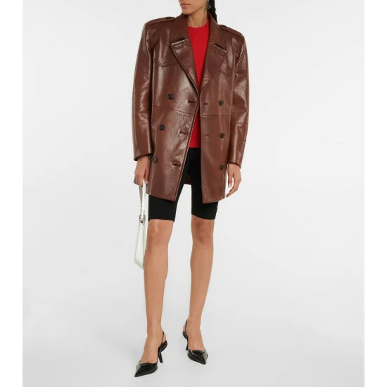 Prada Leather Trench Coat 3 Prada Leather Trench Coat