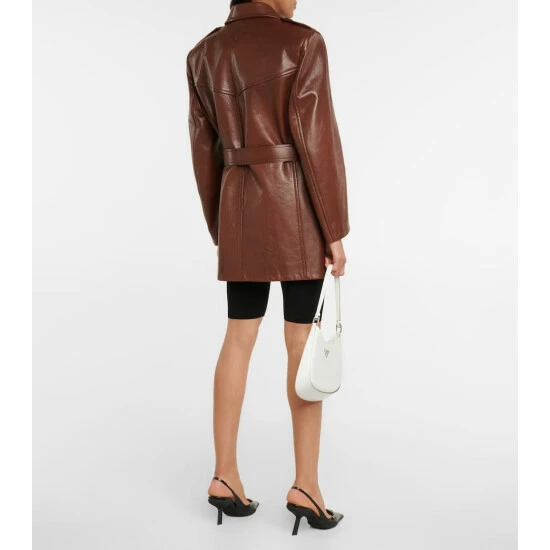 Prada Leather Trench Coat 4 Prada Leather Trench Coat - Image 2