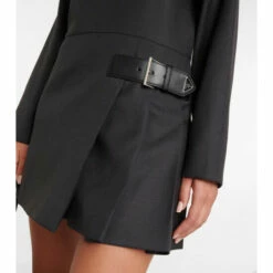 Prada Buckled Wool Crêpe Minidress -Cheap Prada Store unnamed file 2838