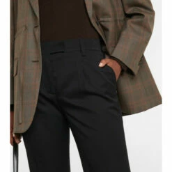 Prada Mid-rise Flared Wool Pants -Cheap Prada Store unnamed file 2841