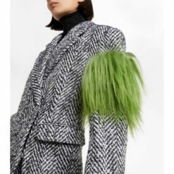 Prada Shearling-trimmed Tweed Coat -Cheap Prada Store unnamed file 2855