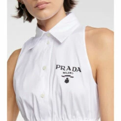 Prada Cotton-blend Crop Top -Cheap Prada Store unnamed file 2923