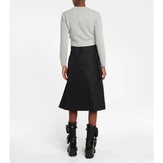 Prada Virgin Wool And Cashmere Cropped Sweater 4 Prada Virgin Wool And Cashmere Cropped Sweater - Image 2