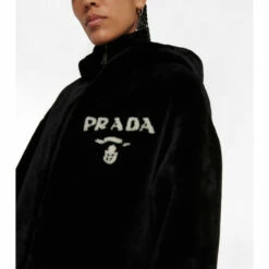 Prada Logo Shearling Coat -Cheap Prada Store unnamed file 2980