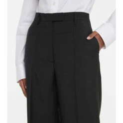 Prada Mohair And Wool Wide-leg Pants -Cheap Prada Store unnamed file 2985