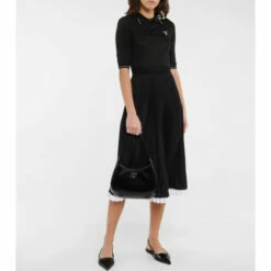 Prada Leather Slingback Flats