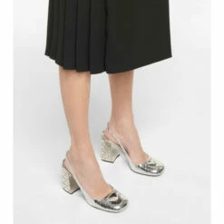 Prada Metallic Leather Slingback Pumps -Cheap Prada Store unnamed file 3009