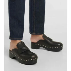 Prada Stud-embellished Leather Mules -Cheap Prada Store unnamed file 3019