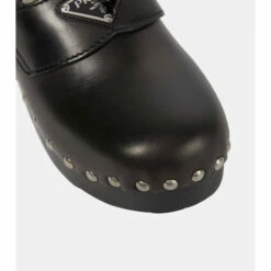 Prada Stud-embellished Leather Mules -Cheap Prada Store unnamed file 3021