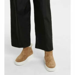 Prada Macro Shearling-lined Suede Sneakers -Cheap Prada Store unnamed file 3107