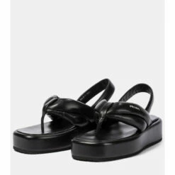 Prada Padded Leather Platform Sandals -Cheap Prada Store unnamed file 3125