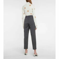 Prada High-rise Virgin Wool Slim Pants -Cheap Prada Store unnamed file 3132