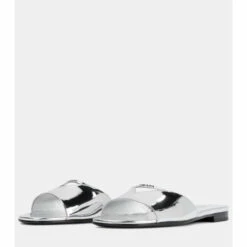 Prada Metallic Leather Slides -Cheap Prada Store unnamed file 3156