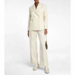 Prada Cupro High-rise Wide-leg Pants