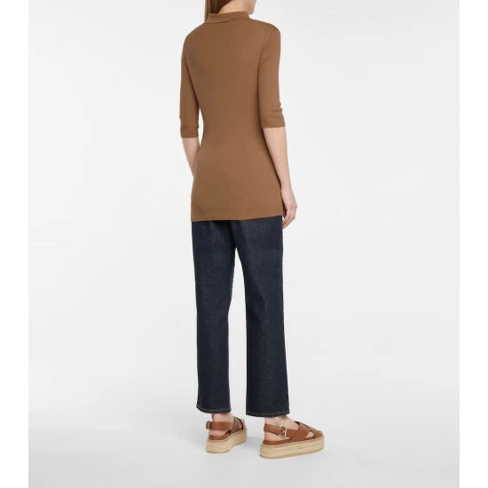 Prada Stretch Cashmere-blend Polo Shirt 4 Prada Stretch Cashmere-blend Polo Shirt - Image 2