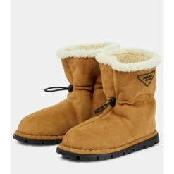 Prada Blow Shearling-lined Suede Snow Boots -Cheap Prada Store unnamed file 3205