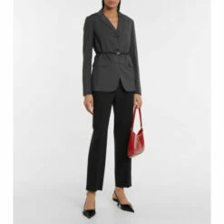 Prada Belted Wool Blazer