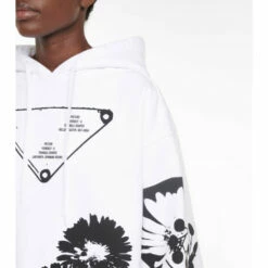 Prada Oversized Cotton Jersey Hoodie -Cheap Prada Store unnamed file 3227
