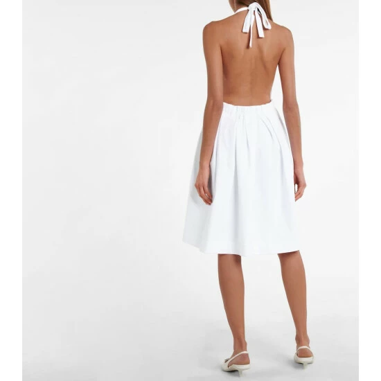 Prada Halter-neck Cotton Minidress 4 Prada Halter-neck Cotton Minidress - Image 2