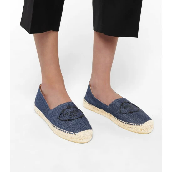 Prada Logo Chambray Espadrilles 5 Prada Logo Chambray Espadrilles - Image 3
