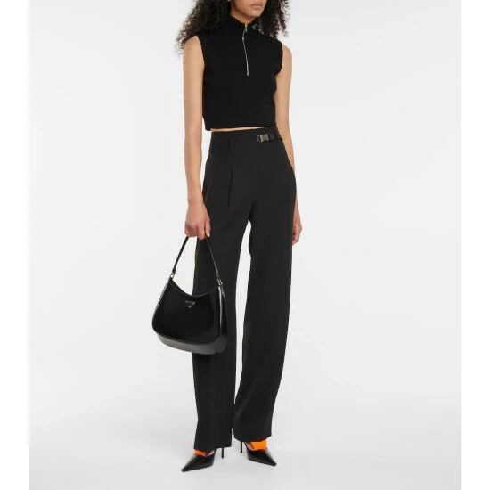 Prada Ribbed-knit Crop Top 3 Prada Ribbed-knit Crop Top