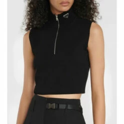 Prada Ribbed-knit Crop Top 8 Prada Ribbed-knit Crop Top -Cheap Prada Store unnamed file 3266