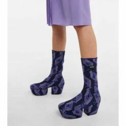 Prada Jacquard Knit Platform Ankle Boots -Cheap Prada Store unnamed file 3288