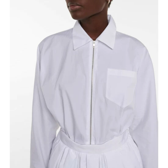 Prada Cotton Poplin Shirt Dress 5 Prada Cotton Poplin Shirt Dress - Image 3