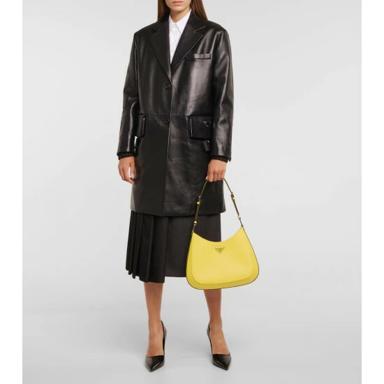 Prada Single-breasted Leather Coat 3 Prada Single-breasted Leather Coat