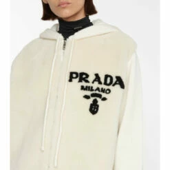 Prada Shearling And Cashmere Hoodie -Cheap Prada Store unnamed file 3344