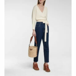 Prada Cropped Wool And Cashmere Cardigan