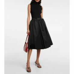 Prada Leather-trimmed PVC Mules