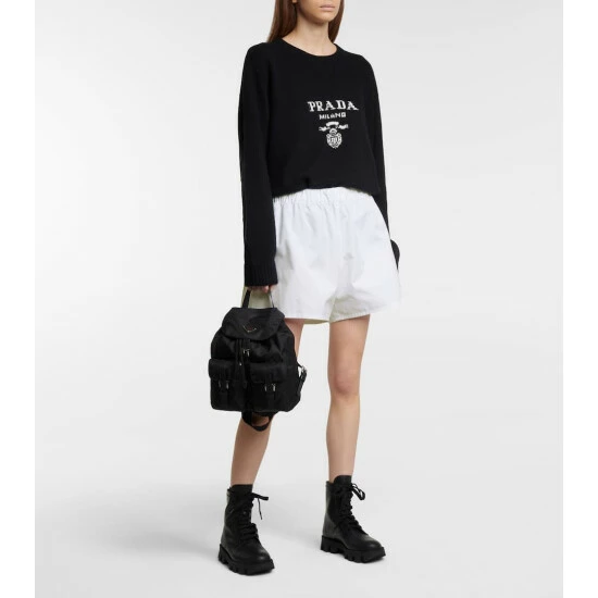 Prada High-rise Cotton Shorts 3 Prada High-rise Cotton Shorts