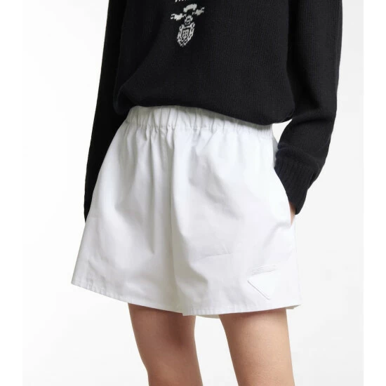 Prada High-rise Cotton Shorts 5 Prada High-rise Cotton Shorts - Image 3