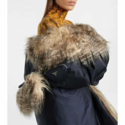 Prada Re-Nylon Faux Fur-trimmed Coat -Cheap Prada Store unnamed file 3423